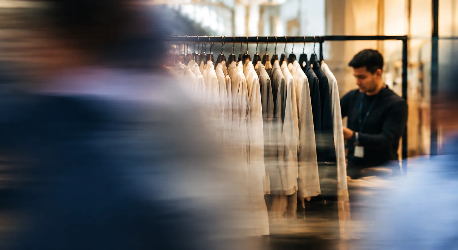 Inside a modern retail store